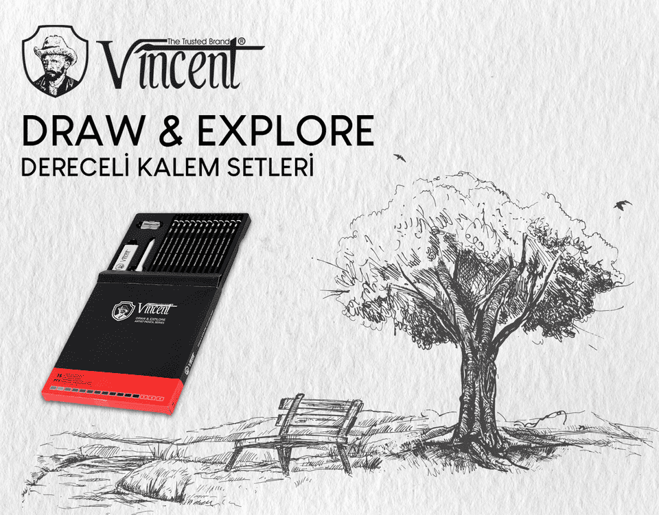 Vincent Dereceli Kalem Setleri