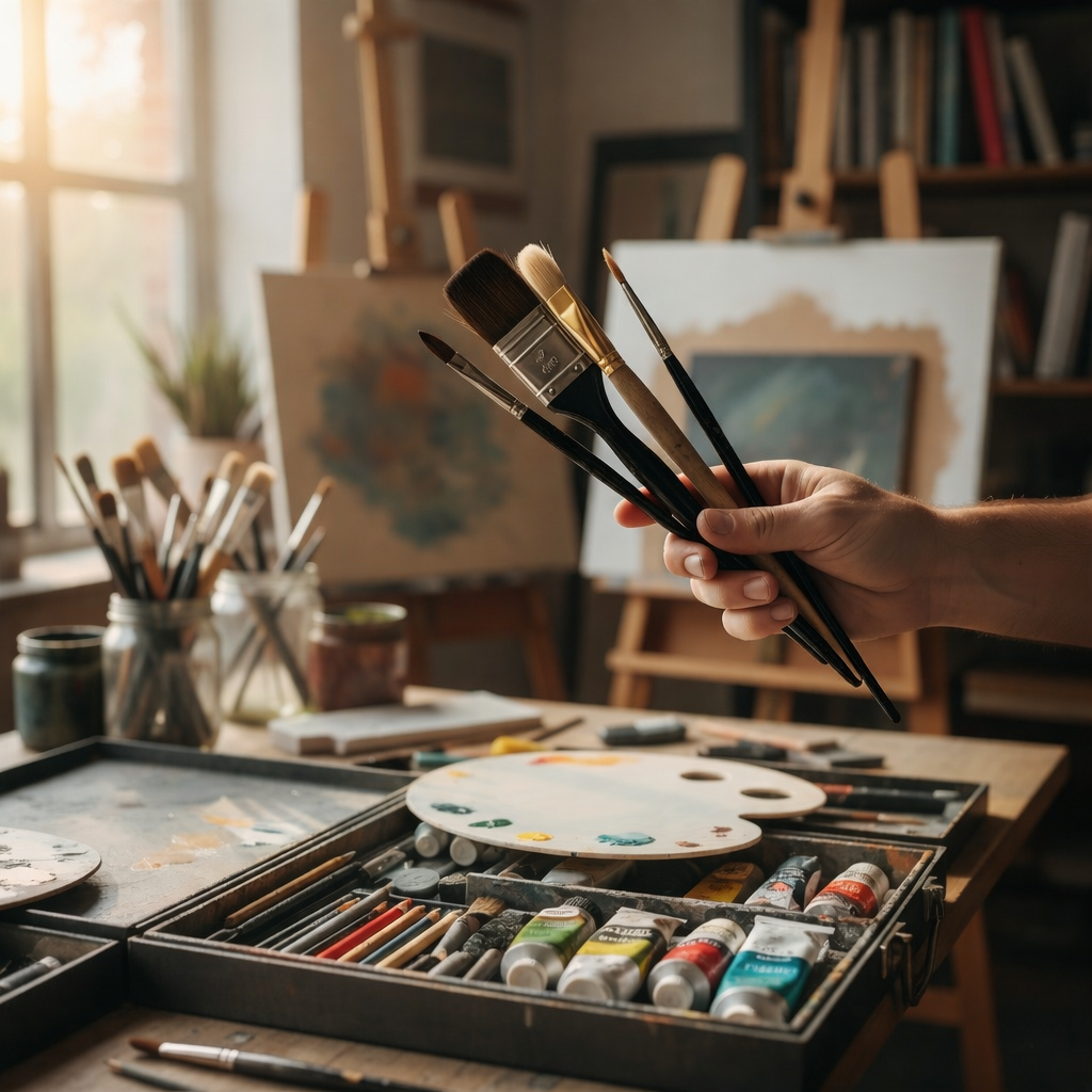 Resimde Fırça Seçimi Nasıl Yapılır? Fırça Türleri ve Kullanım Alanları