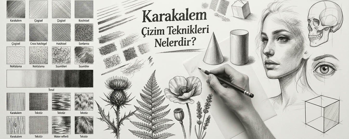 Karakalem Çizim Teknikleri Nelerdir?
