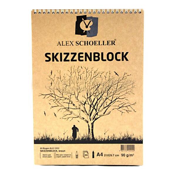 Alex Schoeller Kraft Spiralli A4 Blok 60 Yaprak Alx-1022 - 1
