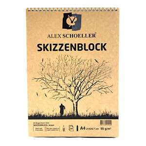 Alex Schoeller - Alex Schoeller Kraft Spiralli A4 Blok 60 Yaprak Alx-1022