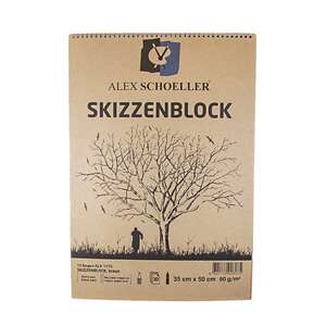 Alex Schoeller - Alex Schoeller Kraft Spiralli Eskiz Blok 25X35 30 Yaprak Alx-1168