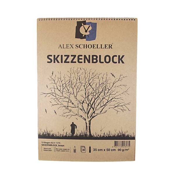 Alex Schoeller Kraft Spiralli Eskiz Blok 25X35 30 Yaprak Alx-1168