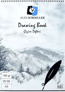Alex Schoeller - Alex Schoeller Çizim Blok A3 180Gr Alx-1587 25 Yaprak