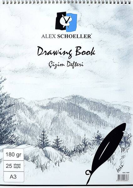 Alex Schoeller Çizim Blok A3 180Gr Alx-1587 25 Yaprak