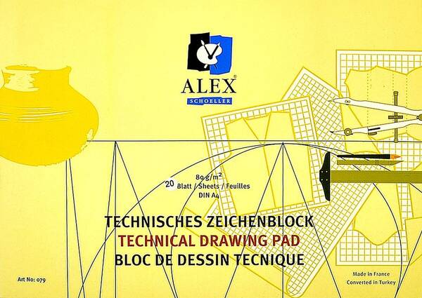 Alex Schoeller Bloknot A4 Teknik 80 Gr 20 Yaprak ALX 079