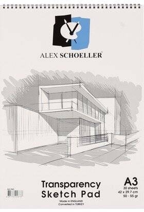 Alex Schoeller Eskiz Blok Aydinger Spiralli 55g 35x50cm 30 Yaprak ALX 1046