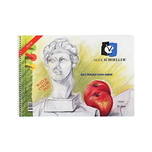 Alex Schoeller Spiralli Resim Defteri 25X35 120Gr 40 Yaprak Alx-0770 - 1