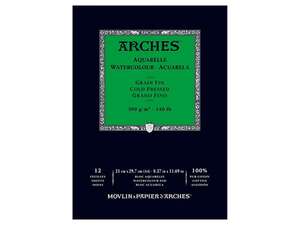 Arches Sulu Boya Defteri 300G A4 21X29,7 12 Sayfa Cold Pres - Arches