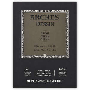 Arches Çizim Defteri 200gr 23X31cm Krem 16 Yaprak - Arches