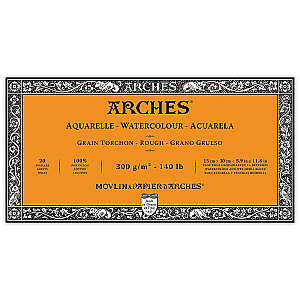 Arches Sulu Boya Defteri 300gr 15X30cm Rough 20 Yaprak - Arches