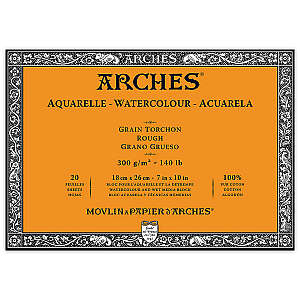 Arches Sulu Boya Defteri 300gr 18X26cm Rough 20 Yaprak - Arches