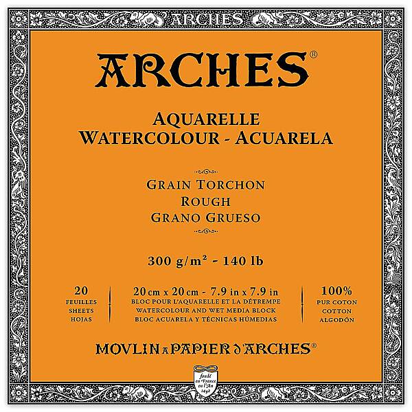 Arches Sulu Boya Defteri 300gr 20X20cm Rough 20 Yaprak - 1