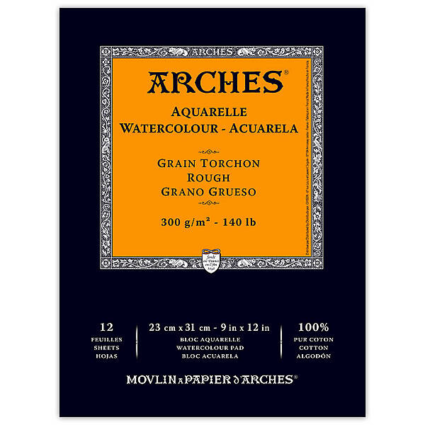 Arches Sulu Boya Defteri 300gr 23X31cm Rough 12 Yaprak - 1