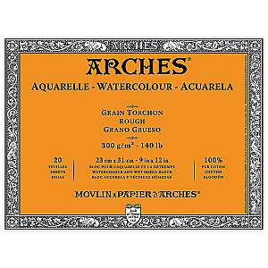 Arches Sulu Boya Defteri 300gr 23X31cm Rough 20 Yaprak - Arches
