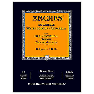 Arches Sulu Boya Defteri 300gr 26X36cm Rough 12 Yaprak - Arches