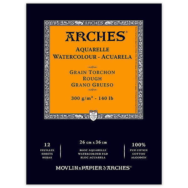 Arches Sulu Boya Defteri 300gr 26X36cm Rough 12 Yaprak - 1