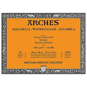 Arches Sulu Boya Defteri 300gr 26X36cm Rough 20 Yaprak - Arches