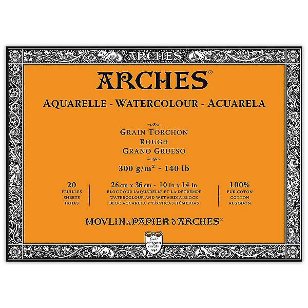 Arches Sulu Boya Defteri 300gr 26X36cm Rough 20 Yaprak - 1