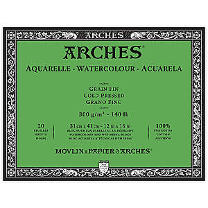 Arches Sulu Boya Defteri 300gr 31X41cm Cold Press Fine 20 Yaprak - Arches