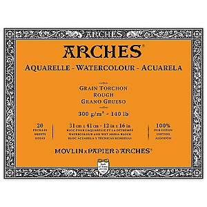 Arches Sulu Boya Defteri 300gr 31X41cm Rough 20 Yaprak - Arches