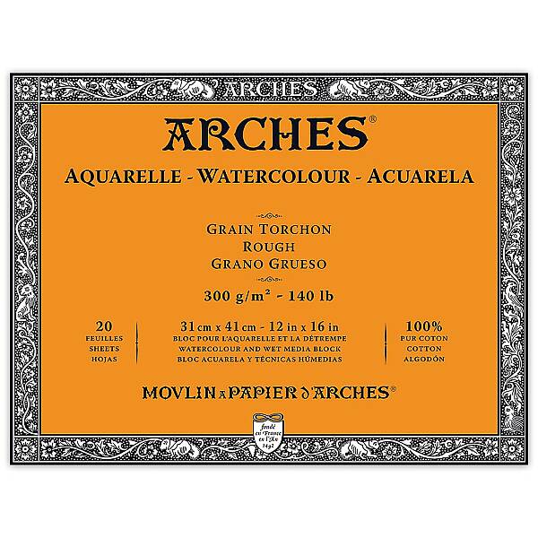 Arches Sulu Boya Defteri 300gr 31X41cm Rough 20 Yaprak - 1