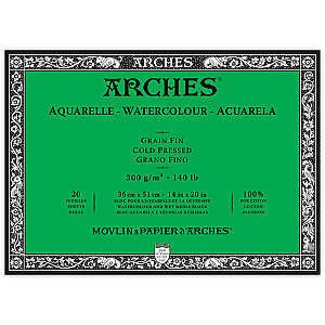 Arches Sulu Boya Defteri 300gr 36X51cm Cold Press Fine 20 Yaprak - Arches
