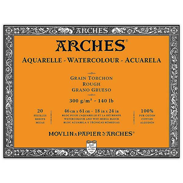 Arches Sulu Boya Defteri 300gr 46X61cm Rough 20 Yaprak - 1