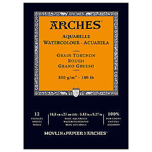 Arches Sulu Boya Defteri 300gr A5 Rough 12 Yaprak - Arches