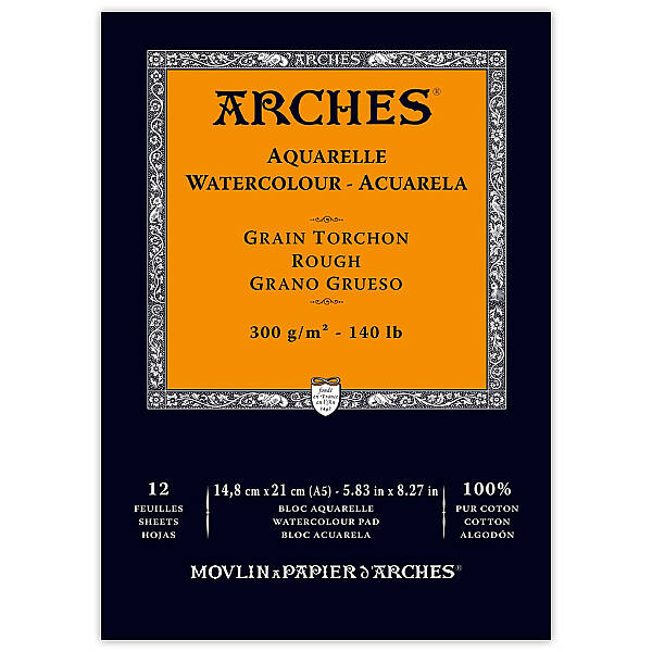 Arches Sulu Boya Defteri 300gr A5 Rough 12 Yaprak - 1