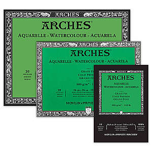 Arches Sulu Boya Defterleri 300gr Soğuk Baskı İnce Doku - Arches