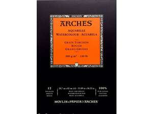 Arches - Arches Sulu Boya Defteri 300G A3 29,7X42 12 Sayfa Torchon Rough