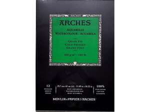 Arches - Arches Sulu Boya Defteri 300G A3 29,7X42 12 Sayfa Cold Pres