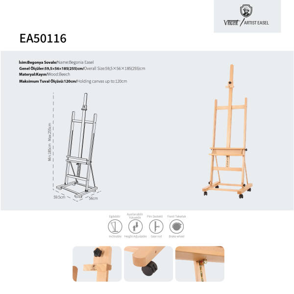 BEGONIA/BEGONYA EA50116 ACADEMIA EASEL - 3