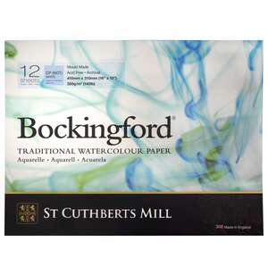 St.Cuthberts - Bockingford C.P. Blocks White 300 g/m² 410x310mm (16
