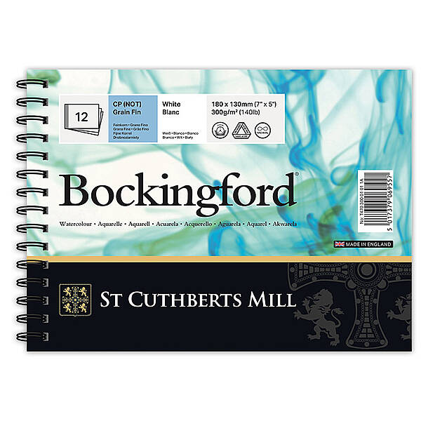 Bockingford Sulu Boya Defteri 300gr 13X18cm CP Fine 12 Yaprak Spiralli - 1