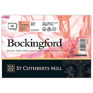 Bockingford Sulu Boya Defteri 300gr 13X18cm HP Satin 12 Yaprak - St Cuthberts Mill