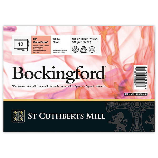 Bockingford Sulu Boya Defteri 300gr 13X18cm HP Satin 12 Yaprak - 1