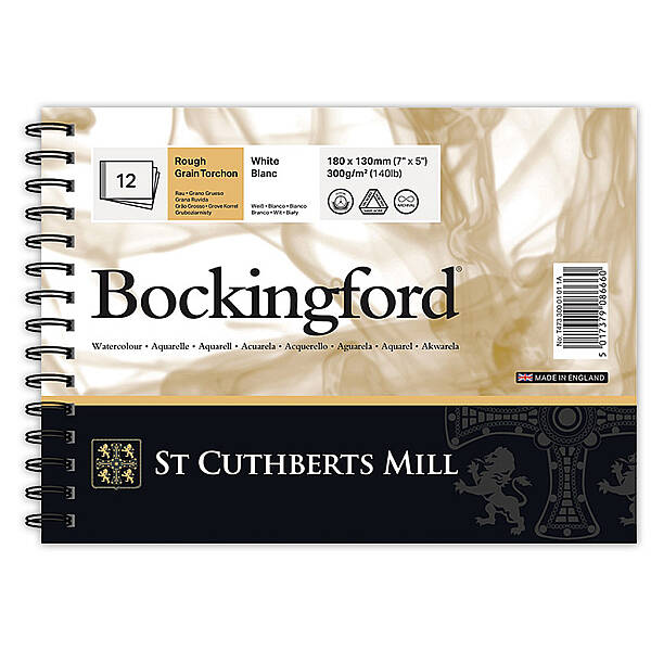 Bockingford Sulu Boya Defteri 300gr 13X18cm Rough 12 Yaprak Spiralli - 1