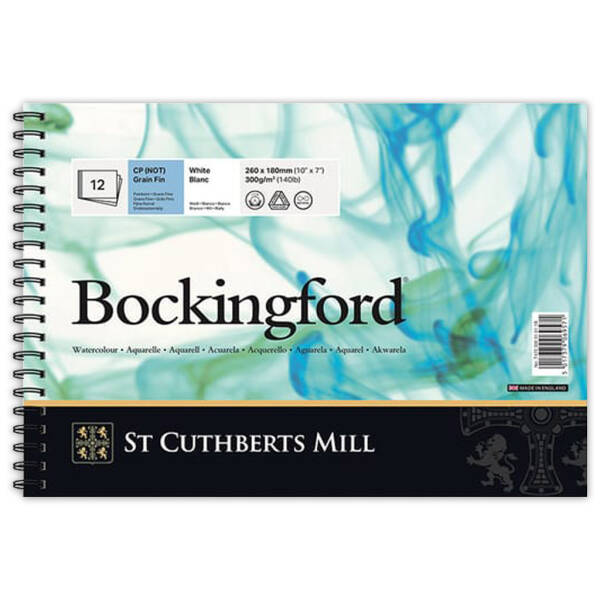 Bockingford Sulu Boya Defteri 300gr 18X26cm CP Fine 12 Yaprak Spiralli - 1
