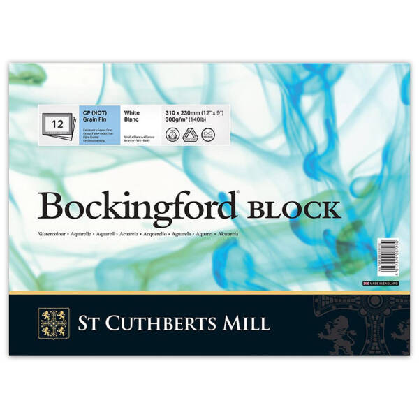 Bockingford Sulu Boya Defteri 300gr 23X31cm CP Fine 12 Yaprak Blok - 1