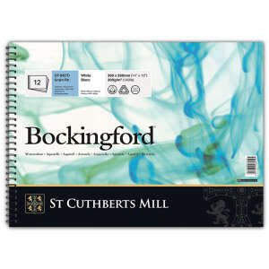 Bockingford Sulu Boya Defteri 300gr 26X36cm CP Fine 12 Yaprak Spiralli - St Cuthberts Mill
