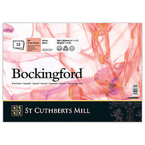Bockingford Sulu Boya Defteri 300gr 26X36cm HP Satin 12 Yaprak - St Cuthberts Mill