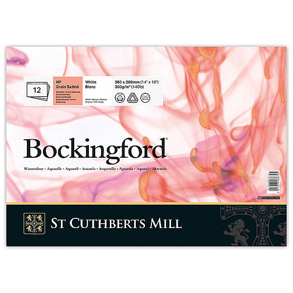 Bockingford Sulu Boya Defteri 300gr 26X36cm HP Satin 12 Yaprak - 1
