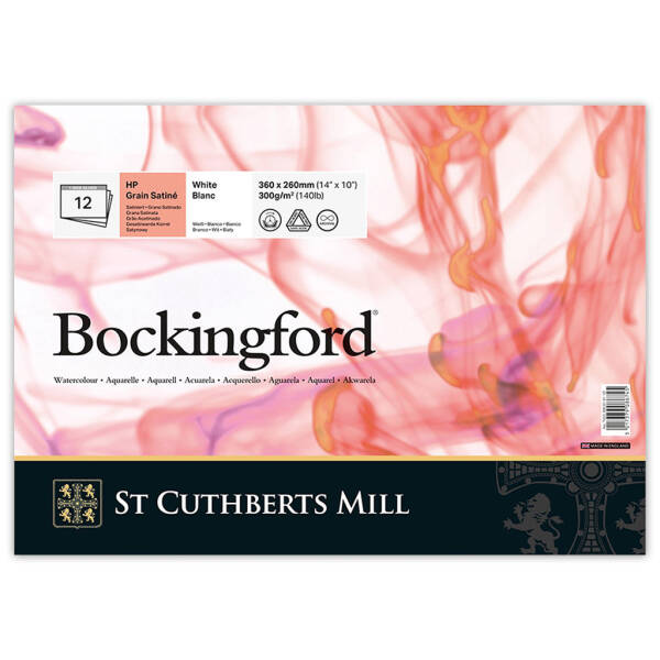 Bockingford Sulu Boya Defteri 300gr 26X36cm HP Satin 12 Yaprak - 1