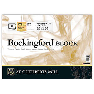 Bockingford Sulu Boya Defteri 300gr 26X36cm Rough 12 Yaprak 4 Kenar Yapışkanlı - St Cuthberts Mill