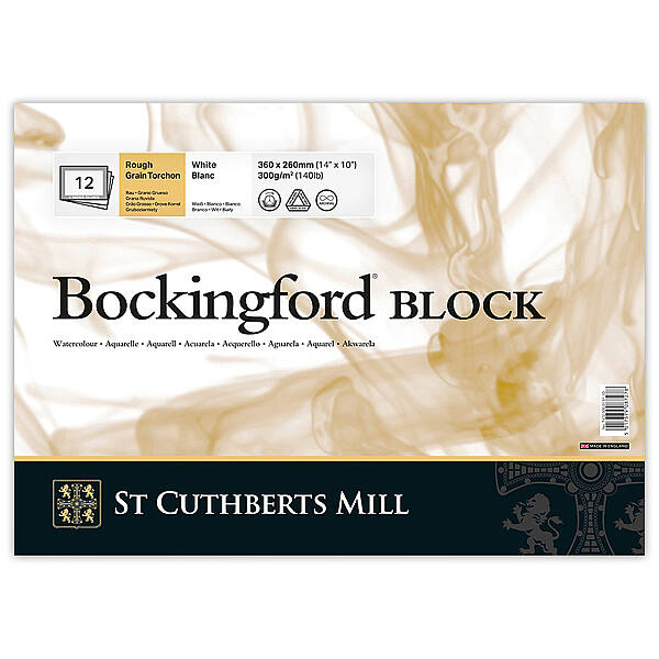 Bockingford Sulu Boya Defteri 300gr 26X36cm Rough 12 Yaprak 4 Kenar Yapışkanlı - 1