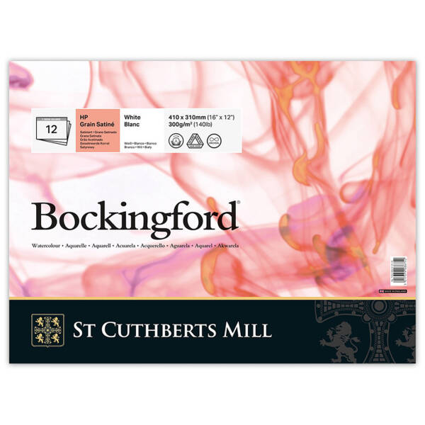 Bockingford Sulu Boya Defteri 300gr 31X41cm HP Satin 12 Yaprak - 1