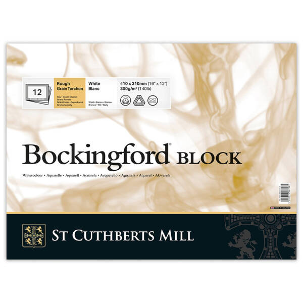 Bockingford Sulu Boya Defteri 300gr 31X41cm Rough 12 Yaprak Blok - 1