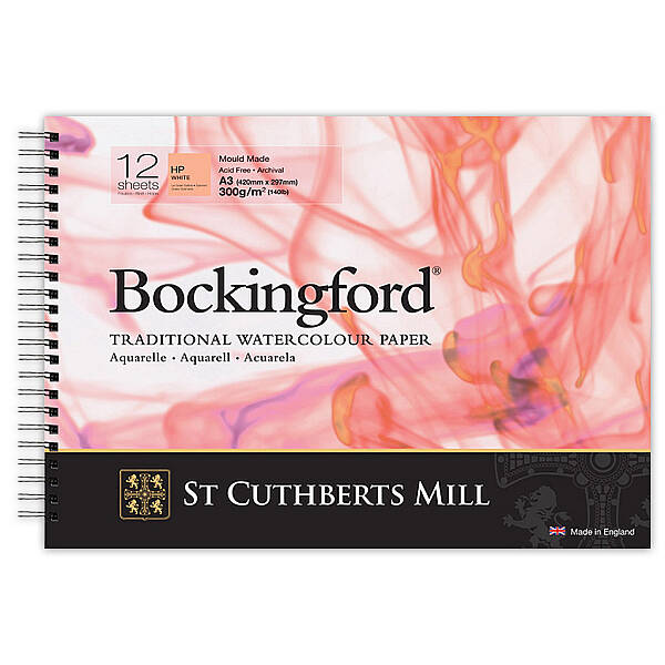 Bockingford Sulu Boya Defteri 300gr A3 HP Satin 12 Yaprak Spiralli - 1
